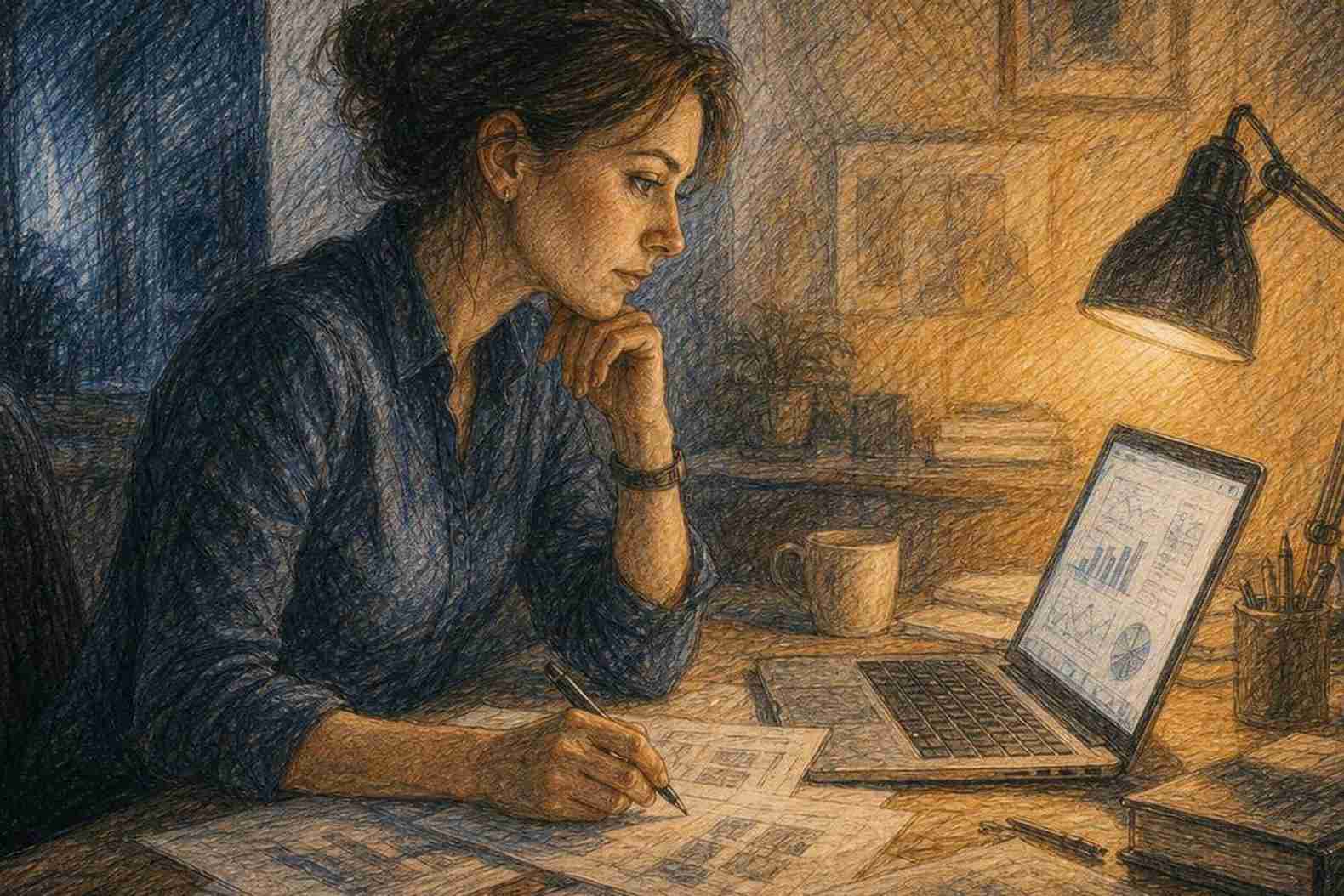 женщина читает и осознаёт паттерны прошлого