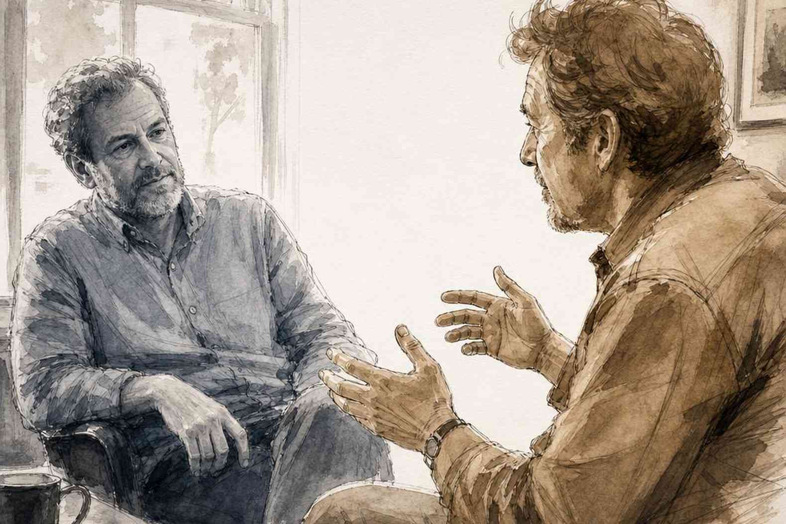 Наставник и участник программы в разговоре